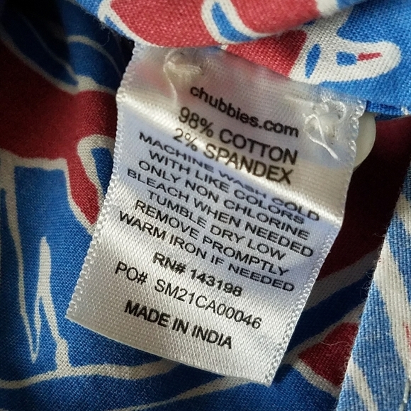 Chubbies Casual Button Down Short Sleeve Shirt - Picture 8 of 9